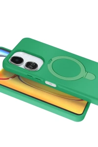 Xiaomi Redmi 13C Regal Magsafe Standlı Kapak - Yeşil