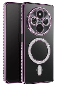 Xiaomi Redmi 14C Joke Simli Magneticsafe Kılıf - Derin Mor