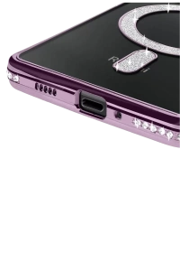 Xiaomi Redmi 14C Joke Simli Magneticsafe Kılıf - Derin Mor