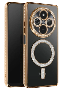 Xiaomi Redmi 14C Joke Simli Magneticsafe Kılıf - Gold