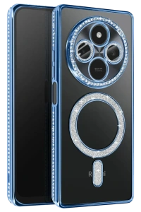 Xiaomi Redmi 14C Joke Simli Magneticsafe Kılıf - Mavi