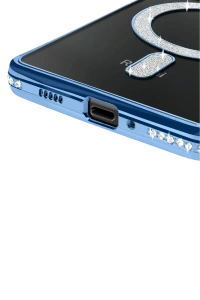 Xiaomi Redmi 14C Joke Simli Magneticsafe Kılıf - Mavi