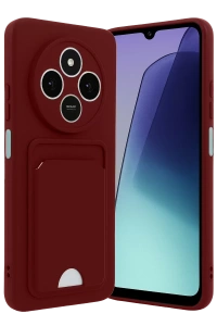 Xiaomi Redmi 14C Kelvin Kartvizitli Silikon - Bordo