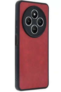 Xiaomi Redmi 14C Kılıf Aras Deri Kapak - Kırmızı