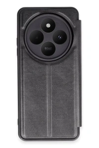 Xiaomi Redmi 14C Kılıf Flip Cover - Siyah