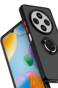 Xiaomi Redmi 14C Kılıf Montreal Yüzüklü Silikon Kapak - Kırmızı