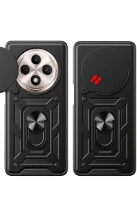 Xiaomi Redmi 14C Kılıf Pars Lens Yüzüklü Silikon - Yeşil