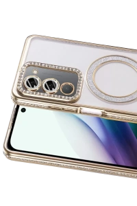 Xiaomi Redmi 15 4G Joke Simli Magneticsafe Kılıf - Gold
