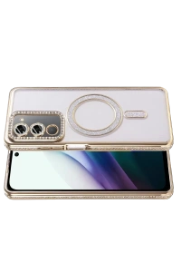 Xiaomi Redmi 15 4G Joke Simli Magneticsafe Kılıf - Gold