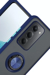 Xiaomi Redmi 15 4G Montreal Yüzüklü Silikon Kapak - Lacivert