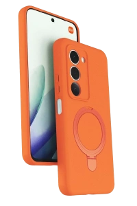 Xiaomi Redmi 15 4G Regal Magsafe Standlı Kapak - Turuncu