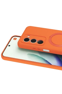 Xiaomi Redmi 15 4G Regal Magsafe Standlı Kapak - Turuncu