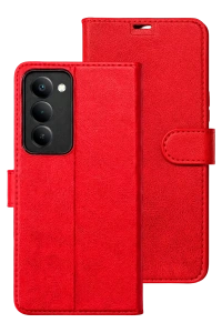 Xiaomi Redmi 15 5G Trend S Plus Kapaklı Kılıf - Kırmızı