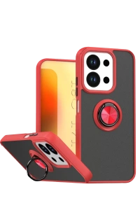 Xiaomi Redmi 15C 4G Montreal Yüzüklü Silikon Kapak - Kırmızı