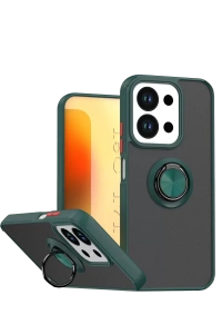 Xiaomi Redmi 15C 4G Montreal Yüzüklü Silikon Kapak - Yeşil