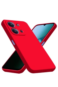 Xiaomi Redmi 15C 4G Nano içi Kadife Silikon - Kırmızı