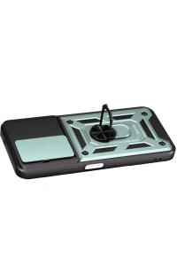 Xiaomi Redmi 15C 4G Pars Lens Yüzüklü Silikon - Yeşil
