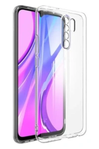 Xiaomi Redmi 9 Kılıf Lüx Şeffaf Silikon - Şeffaf