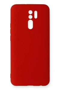 Xiaomi Redmi 9 Kılıf Nano içi Kadife Silikon - Kırmızı