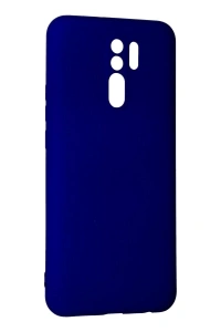 Xiaomi Redmi 9 Kılıf Nano içi Kadife Silikon - Lacivert