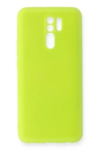 Xiaomi Redmi 9 Kılıf Nano içi Kadife Silikon - Sarı