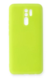 Xiaomi Redmi 9 Kılıf Nano içi Kadife Silikon - Sarı
