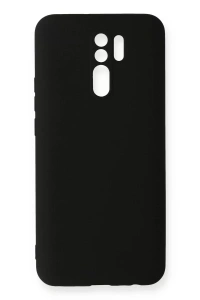 Xiaomi Redmi 9 Kılıf Nano içi Kadife Silikon - Siyah