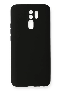 Xiaomi Redmi 9 Kılıf Nano içi Kadife Silikon - Siyah