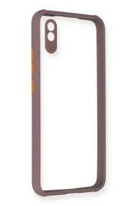 Xiaomi Redmi 9A Kılıf Miami Şeffaf Silikon - Açık Mor