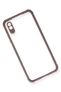 Xiaomi Redmi 9A Kılıf Miami Şeffaf Silikon - Açık Mor