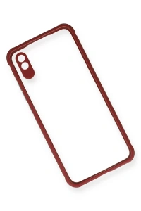 Xiaomi Redmi 9A Kılıf Miami Şeffaf Silikon - Fuşya