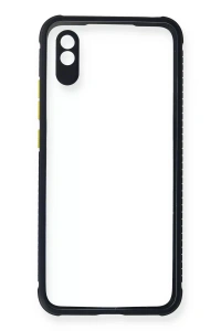 Xiaomi Redmi 9A Kılıf Miami Şeffaf Silikon - Lacivert