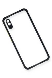 Xiaomi Redmi 9A Kılıf Miami Şeffaf Silikon - Lacivert