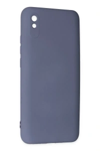 Xiaomi Redmi 9A Kılıf Nano içi Kadife Silikon - Gri