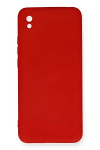 Xiaomi Redmi 9A Kılıf Nano içi Kadife Silikon - Kırmızı