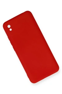 Xiaomi Redmi 9A Kılıf Nano içi Kadife Silikon - Kırmızı