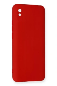 Xiaomi Redmi 9A Kılıf Nano içi Kadife Silikon - Kırmızı