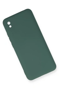 Xiaomi Redmi 9A Kılıf Nano içi Kadife Silikon - Koyu Yeşil