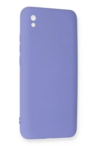 Xiaomi Redmi 9A Kılıf Nano içi Kadife Silikon - Lila