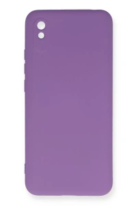 Xiaomi Redmi 9A Kılıf Nano içi Kadife Silikon - Mor