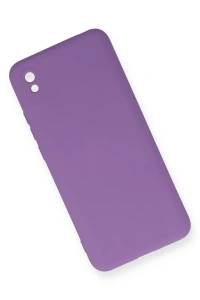Xiaomi Redmi 9A Kılıf Nano içi Kadife Silikon - Mor