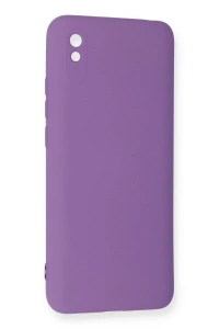 Xiaomi Redmi 9A Kılıf Nano içi Kadife Silikon - Mor