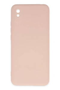 Xiaomi Redmi 9A Kılıf Nano içi Kadife Silikon - Pudra