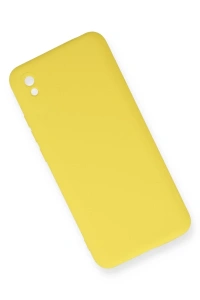 Xiaomi Redmi 9A Kılıf Nano içi Kadife Silikon - Sarı