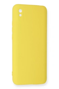 Xiaomi Redmi 9A Kılıf Nano içi Kadife Silikon - Sarı