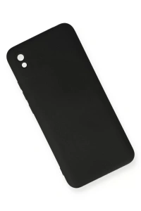 Xiaomi Redmi 9A Kılıf Nano içi Kadife Silikon - Siyah