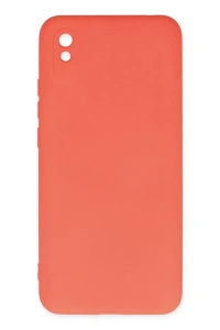 Xiaomi Redmi 9A Kılıf Nano içi Kadife Silikon - Turuncu