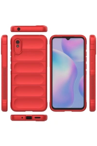 Xiaomi Redmi 9A Kılıf Optimum Silikon - Kırmızı