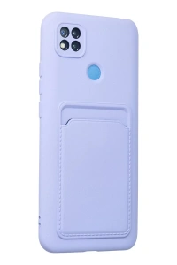 Xiaomi Redmi 9C Kılıf Kelvin Kartvizitli Silikon - Lila
