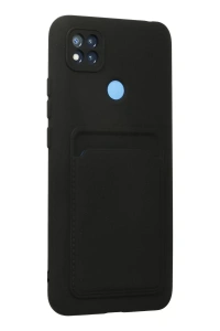 Xiaomi Redmi 9C Kılıf Kelvin Kartvizitli Silikon - Siyah
